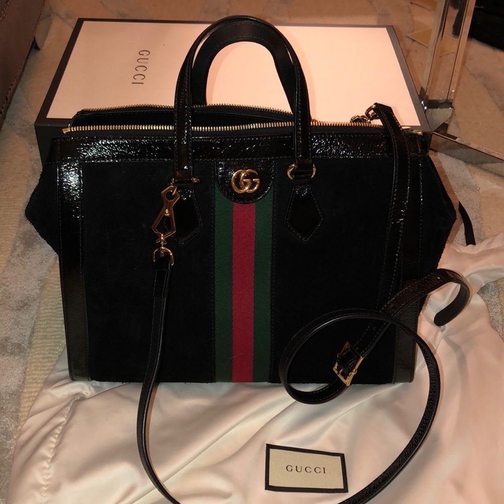 Gucci suede bag